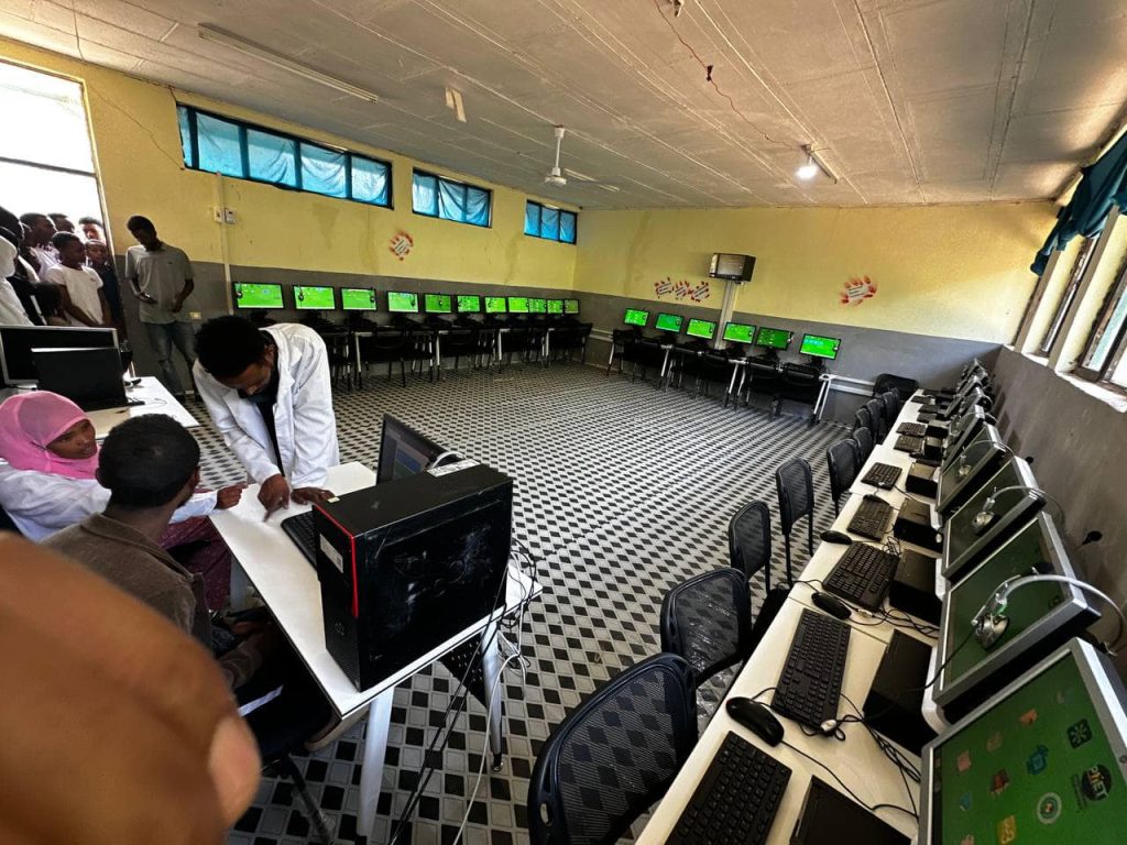 Ali Birra Foundation Established Digital Library at Soqaa Secondary School, Deder Woreda.